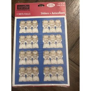 VINTAGE HALLMARK ANGEL STICKERS - 1 PACKAGE‎ 4 SHEETS NEW SEALED